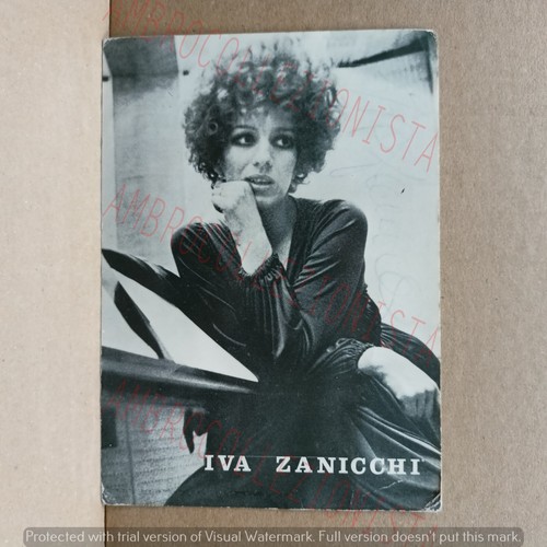 Cartolina cantante iva - cantante,